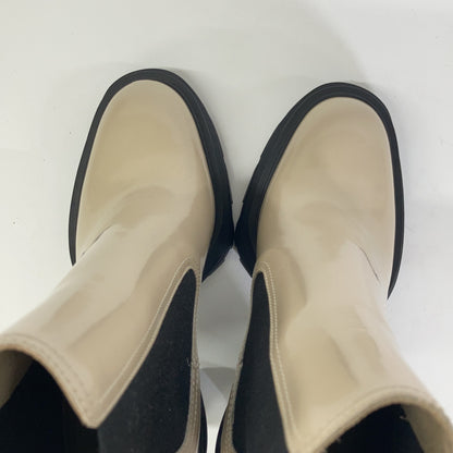 Alexander McQueen 亚历山大·麦昆 【新品同款】21年款 678530 漆皮高跟切尔西靴 鞋子