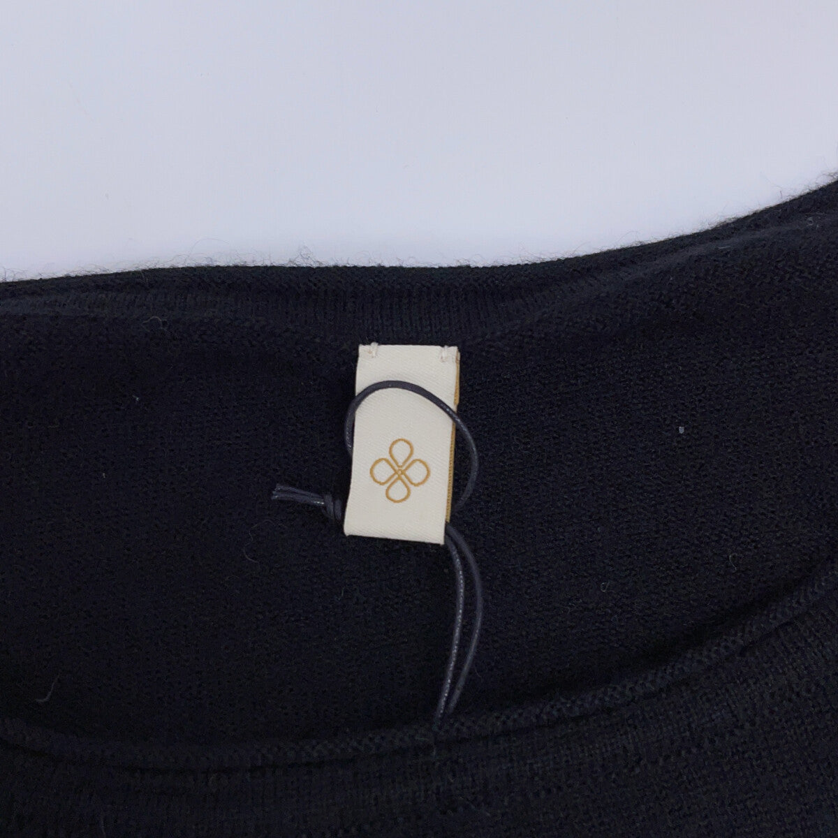 TOYOBOSHI ITOYOSHI Black ALASHAN Cashmere Knit Sweater Top