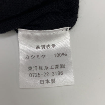 TOYOBOSHI ITOYOSHI Black ALASHAN Cashmere Knit Sweater Top