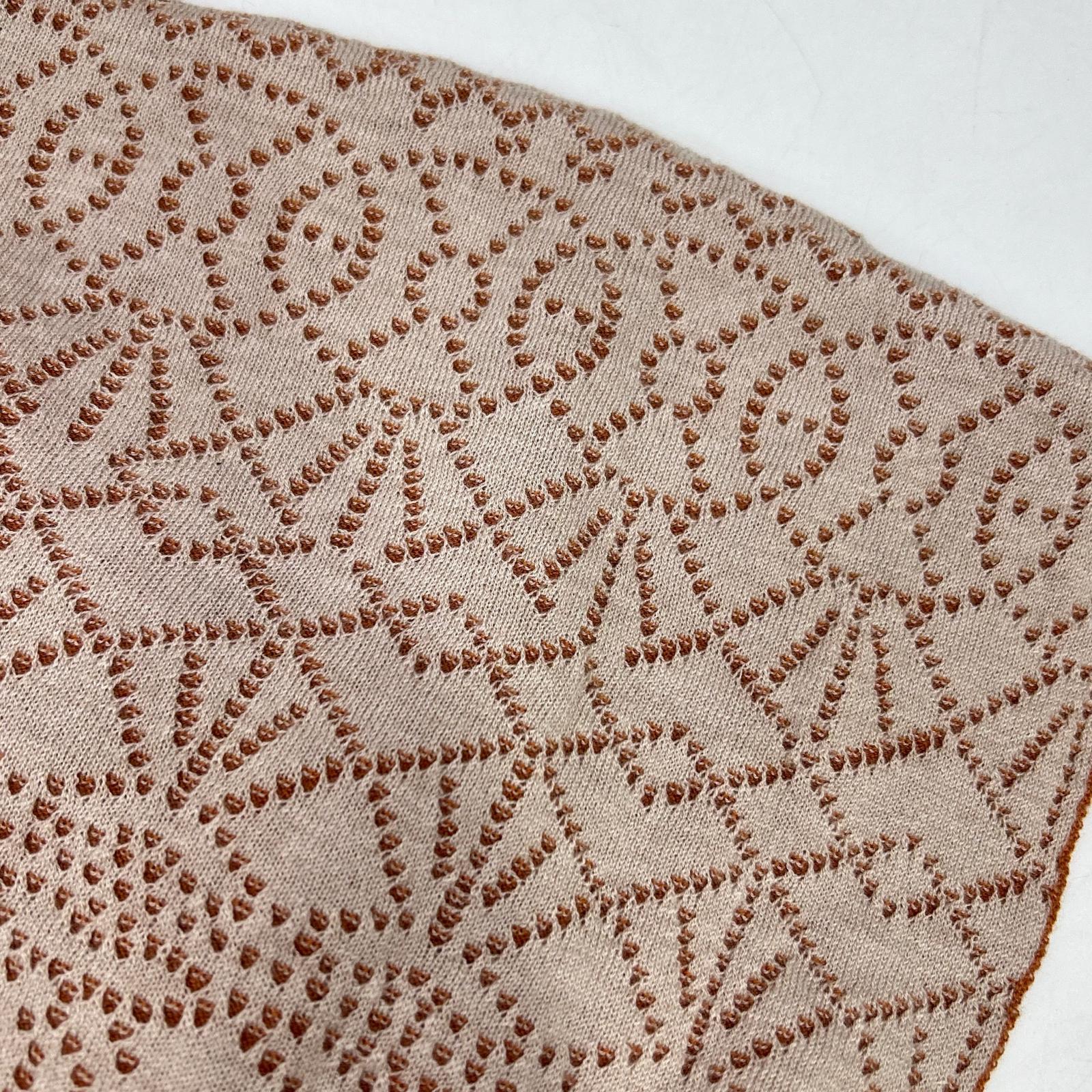 6926-699-0889 Beige Lace Jacquard Knit Dress Dress FREE Women's