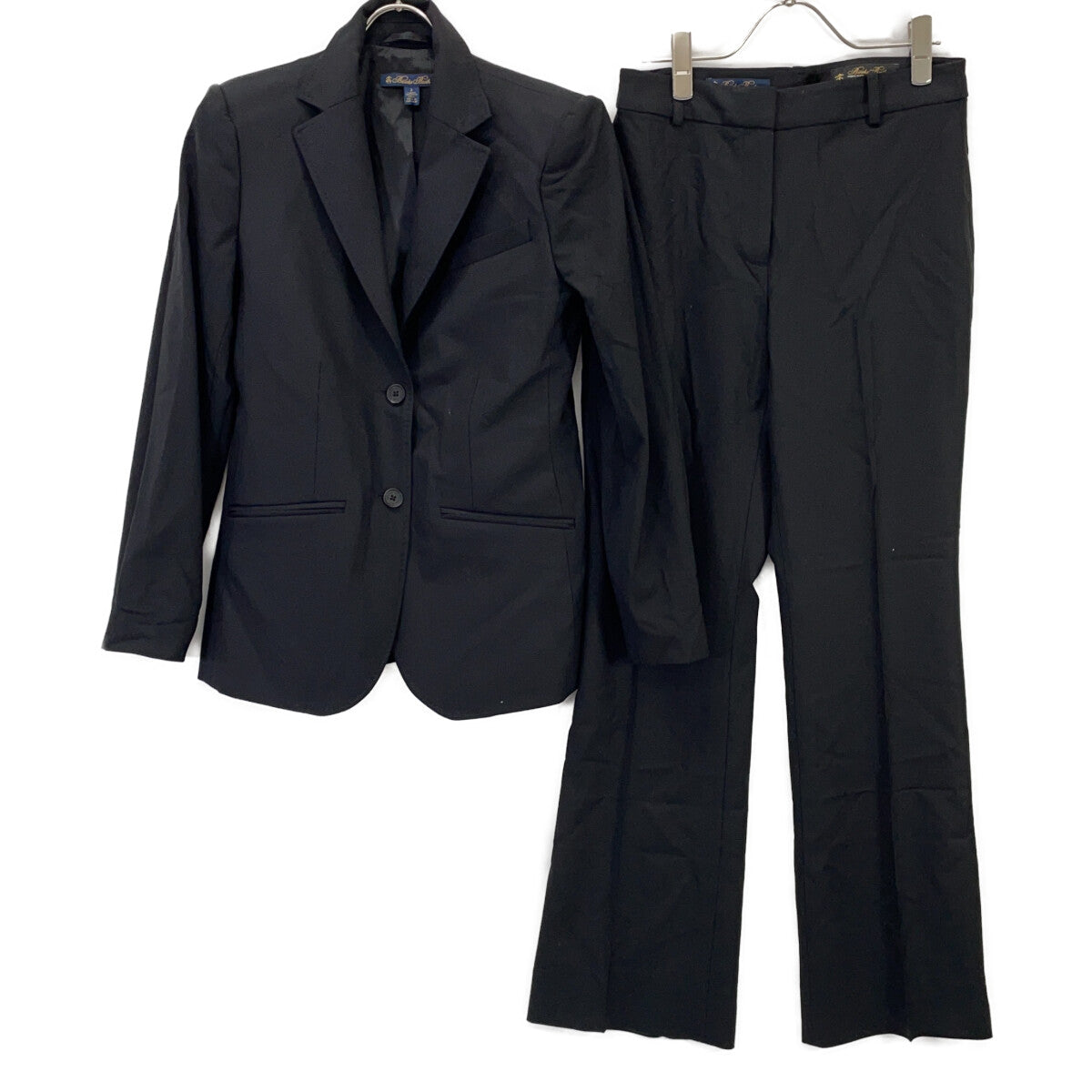 Brooks Brothers Black Wool Lanificio di Pray Suit Set-up