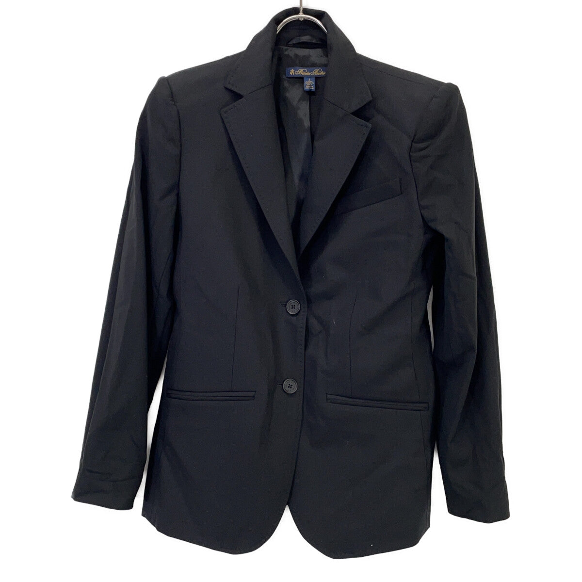 Brooks Brothers Black Wool Lanificio di Pray Suit Set-up