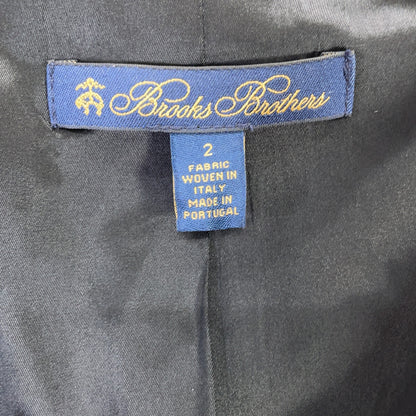 Brooks Brothers Black Wool Lanificio di Pray Suit Set-up
