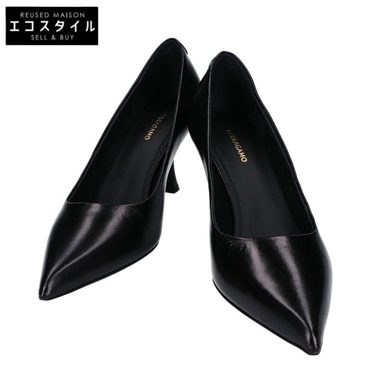 Salvatore Ferragamo サルヴァトーレフェラガモ 【新品同様】レザー ヒールパンプス シューズ