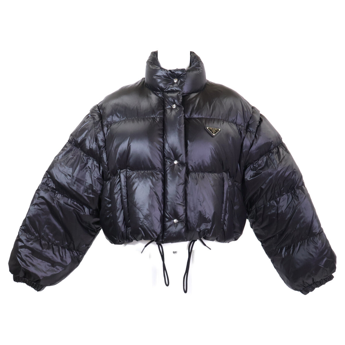 PRADA 普拉达 【美品/国内正品/24AW】291805 S222 11A9 Re-Nylon 短款两穿羽绒服 夹克 36