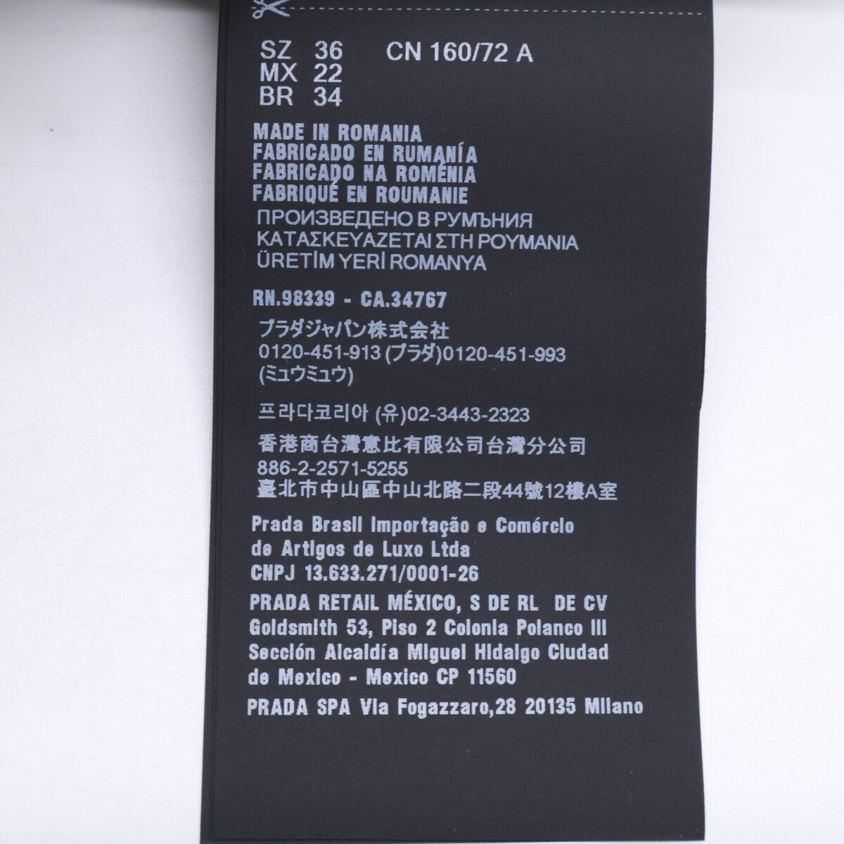 PRADA 普拉达 【美品/国内正品/24AW】291805 S222 11A9 Re-Nylon 短款两穿羽绒服 夹克 36