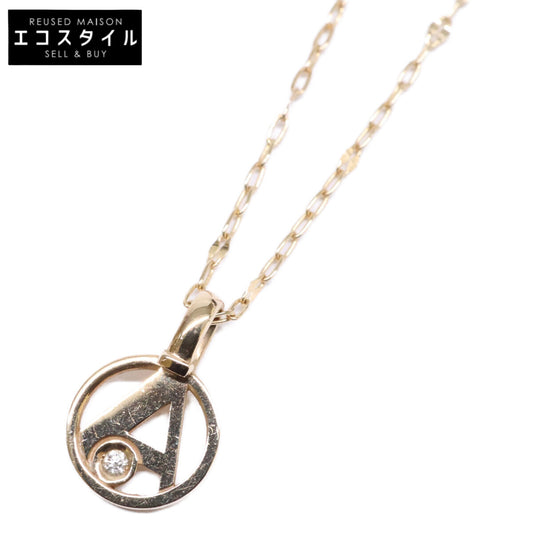 STAR JEWELRY Star Jewelry [Beautiful] 2JN0979 K10 0.01 INITIAL STAR CHARM (A) Initial Star Charm Diamond Necklace