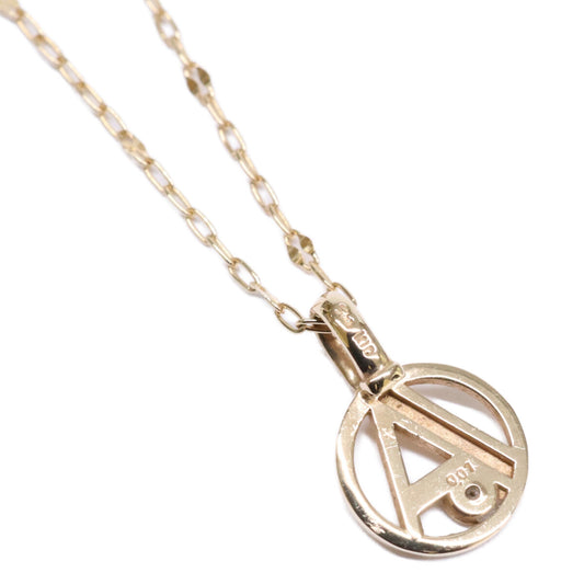 STAR JEWELRY Star Jewelry [Beautiful] 2JN0979 K10 0.01 INITIAL STAR CHARM (A) Initial Star Charm Diamond Necklace