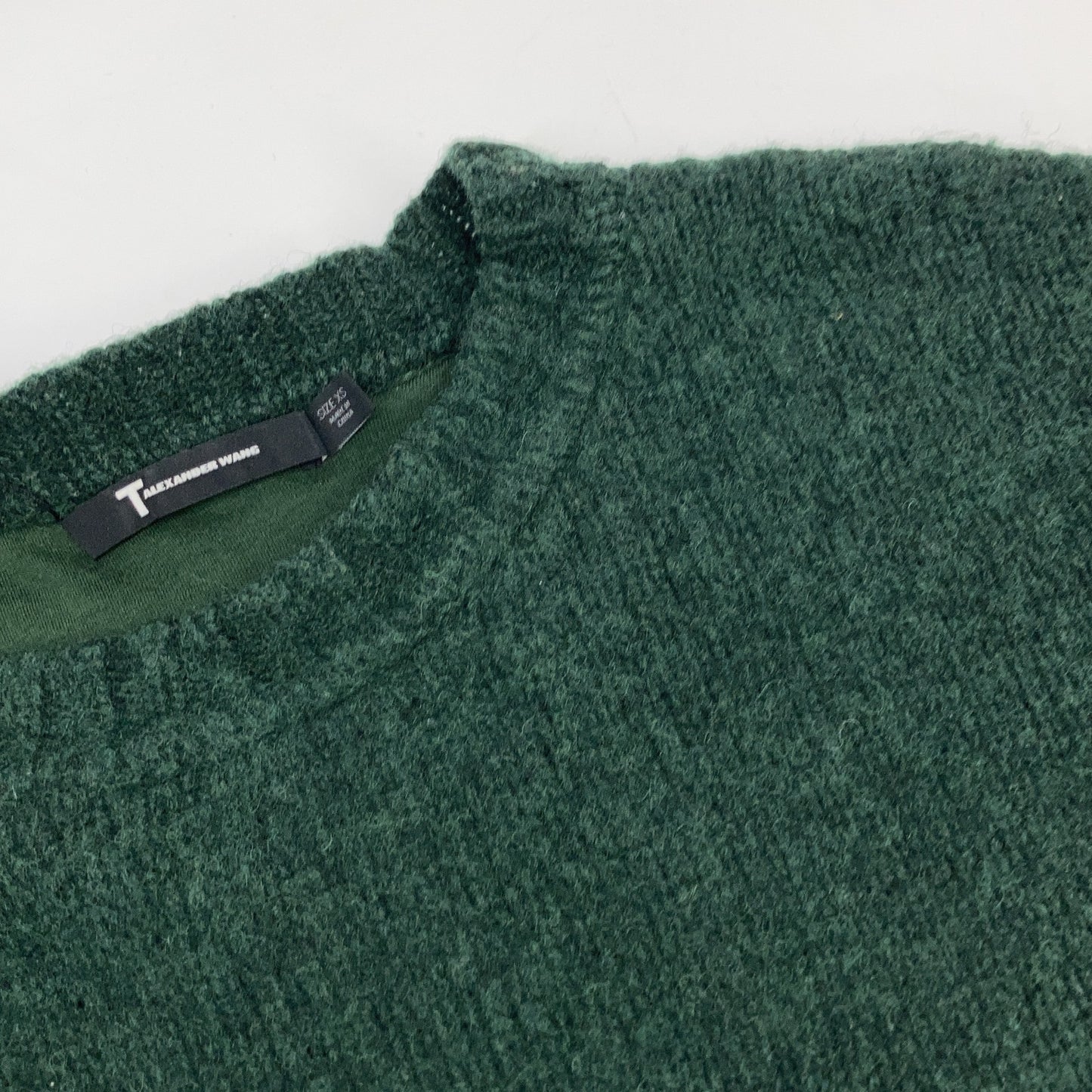 ALEXANDER WANG Alexander Wang 11794 Green Wool Knit Top XS