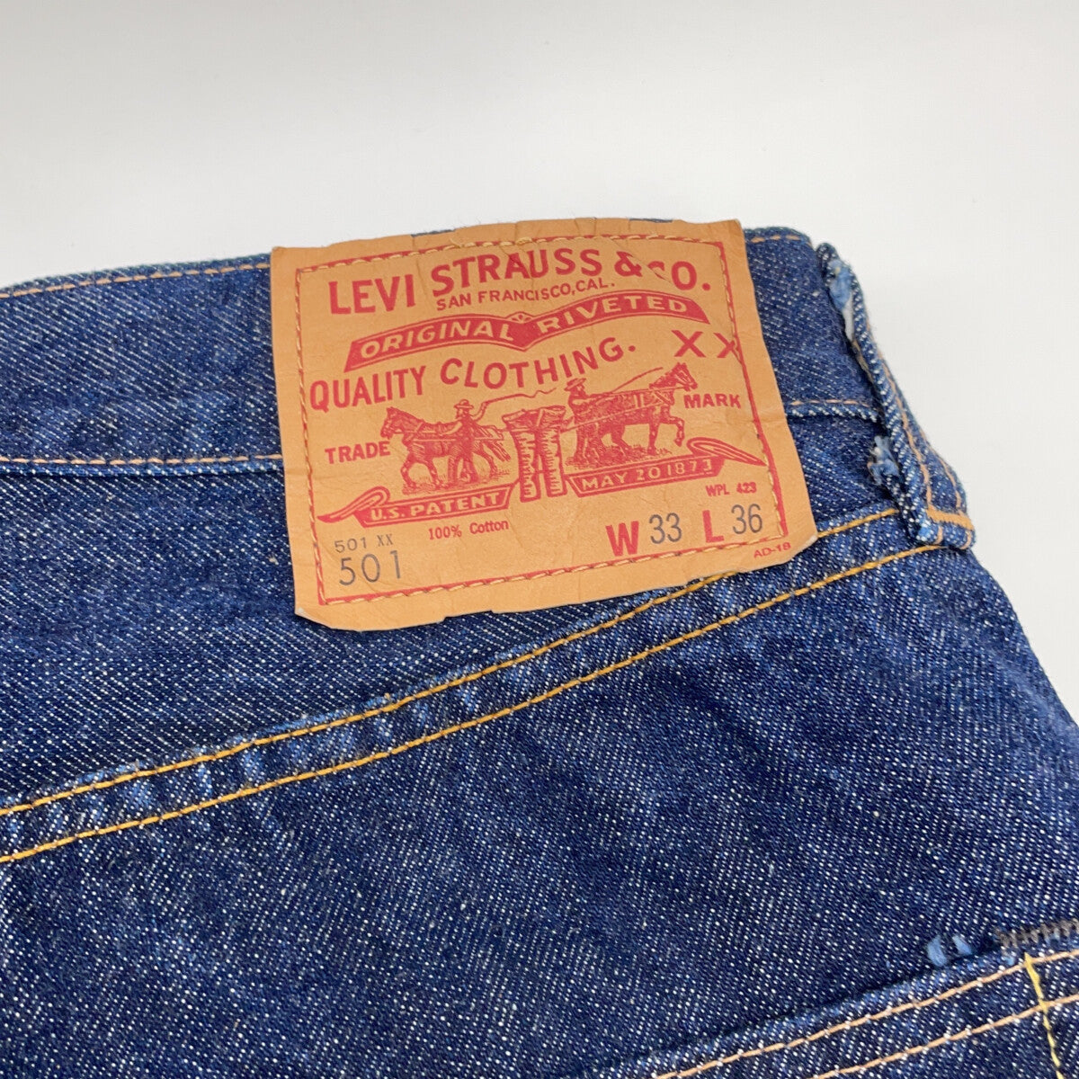 LEVI‘S リーバイス 66501-0008 ヴィンテージクロージング 501XX デニムパンツ 米製 1966 Model ボトムス