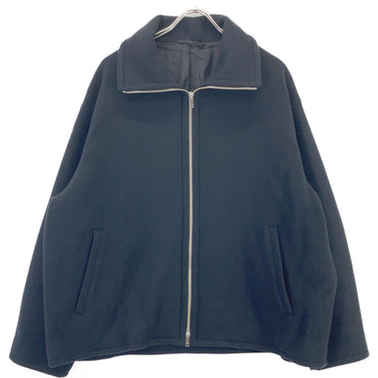 YOAK ヨーク YK25FW01034B ブラック Melton Stand Collar Zip Blouson ジャケット