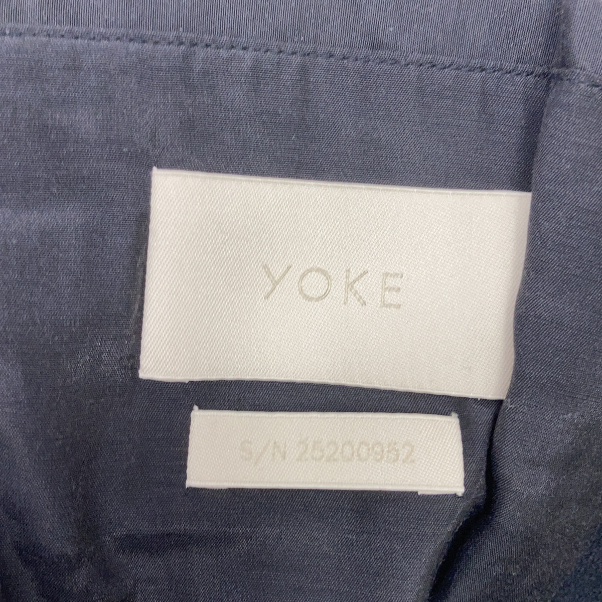 YOAK ヨーク YK25FW01034B ブラック Melton Stand Collar Zip Blouson ジャケット