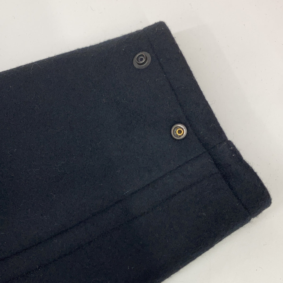 YOAK ヨーク YK25FW01034B ブラック Melton Stand Collar Zip Blouson ジャケット