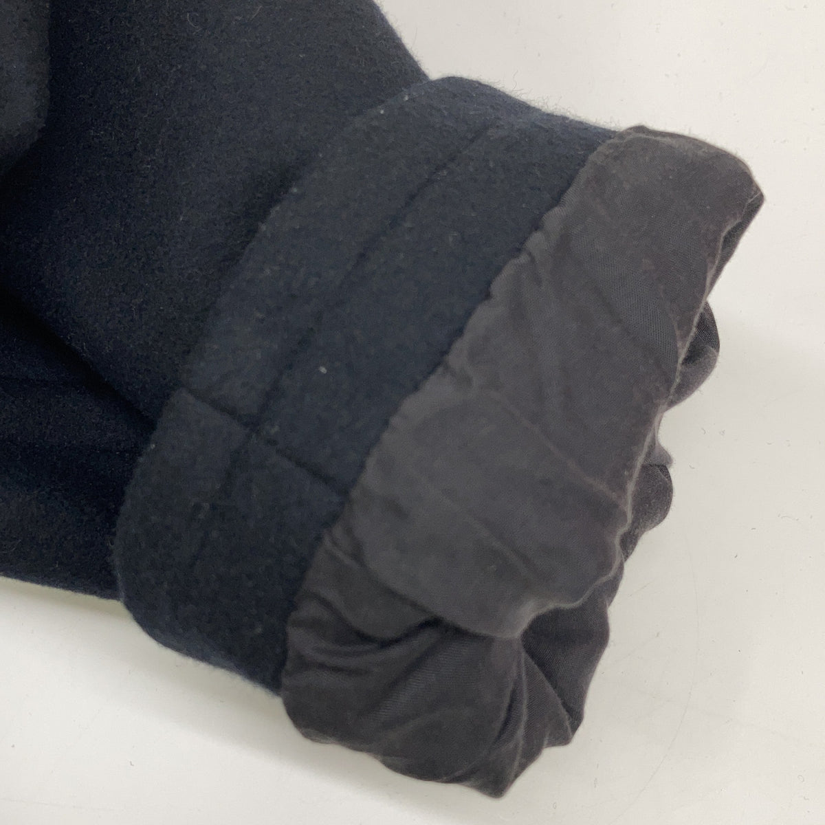 YOAK ヨーク YK25FW01034B ブラック Melton Stand Collar Zip Blouson ジャケット