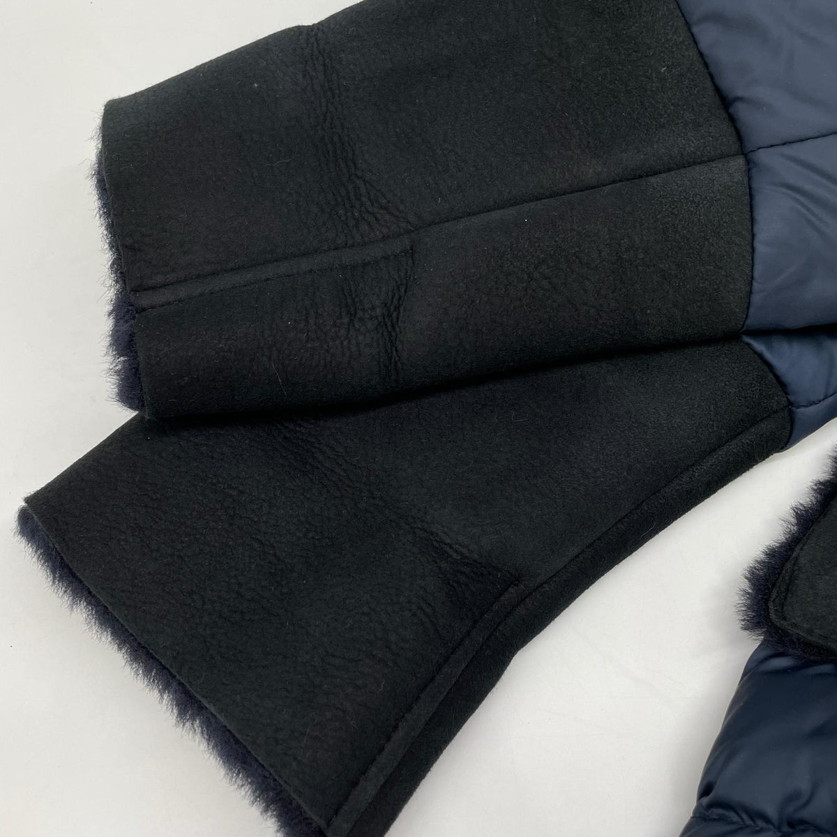 EMMETI [Excellent Condition/Domestic Authorized] Nylon x Shearling Duffle Down Coat