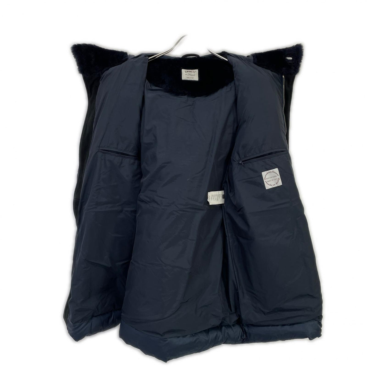 EMMETI [Excellent Condition/Domestic Authorized] Nylon x Shearling Duffle Down Coat