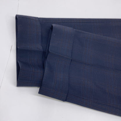 PT TORINO ピーティートリノ ネイビー チェック TECHNO WASHABLE WOOL SUPER SLIM FIT スラックス パンツ ボトムス