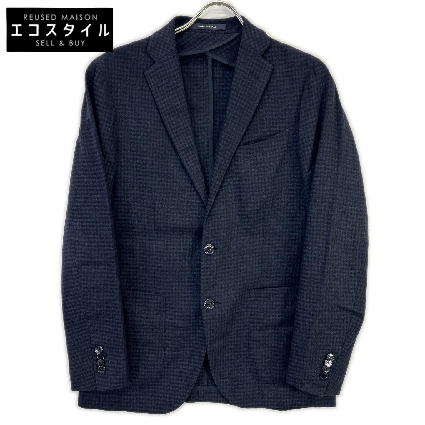 TAGLIATORE 塔利亚托雷 海军蓝 1SGG22K 19FIG018 格纹 单排扣夹克 夹克