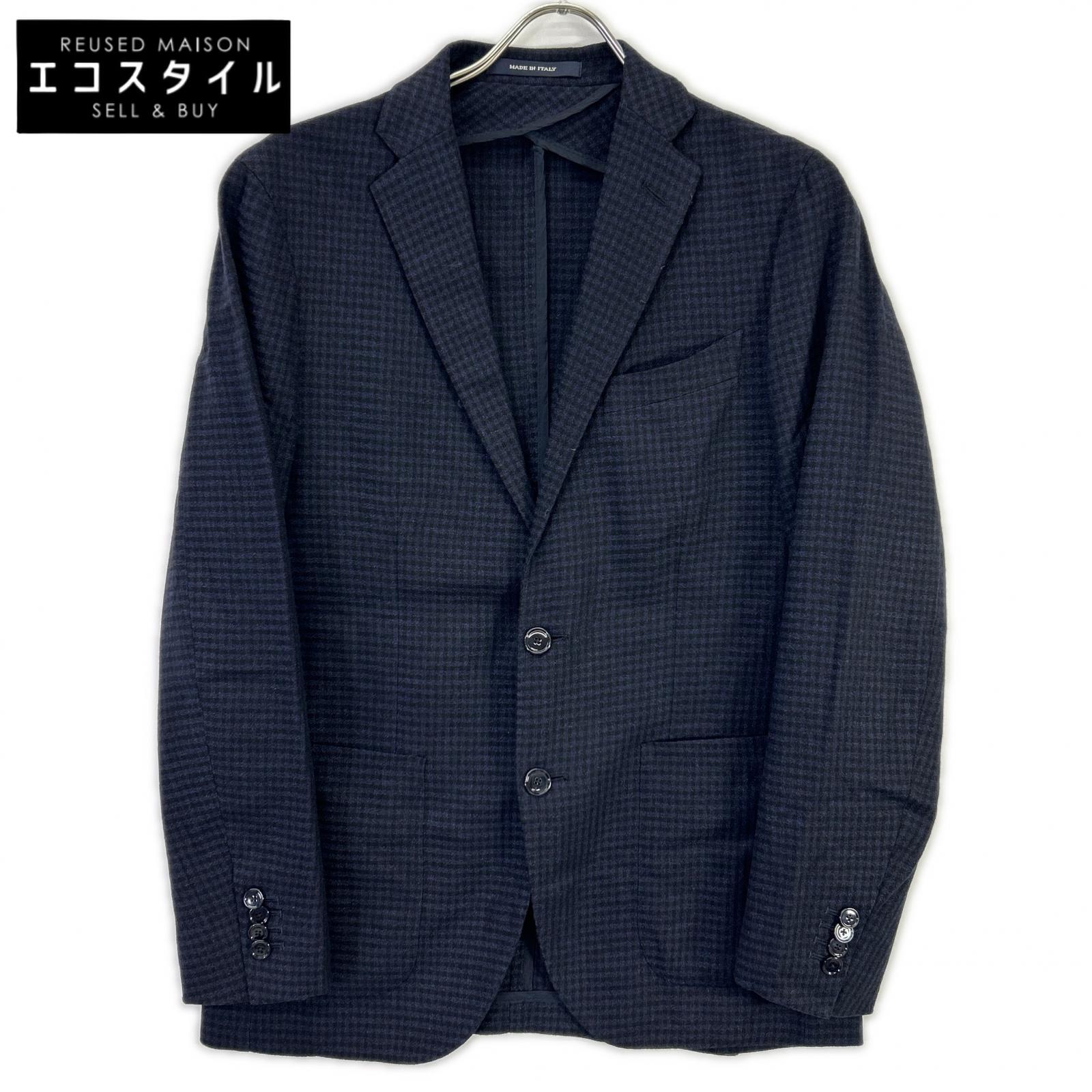 TAGLIATORE 塔利亚托雷 海军蓝 1SGG22K 19FIG018 格纹 单排扣夹克 夹克