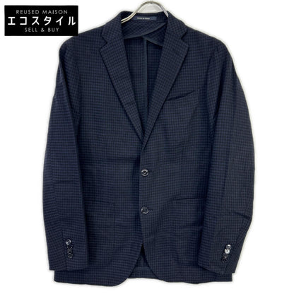 TAGLIATORE 塔利亚托雷 海军蓝 1SGG22K 19FIG018 格纹 单排扣夹克 夹克