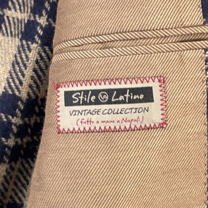 STILE LATINO Stile Latino 海军米色 GUVINCENZO35 GM21999 羊毛尼龙 格纹 夹克 夹克 46