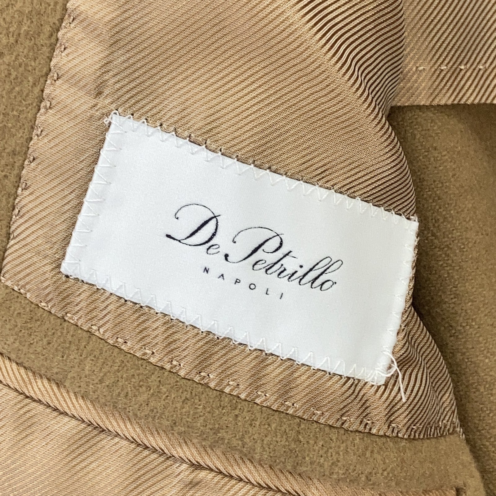 De Petrillo デペトリロ TW202570 Filomarino キャメル ウールカシミヤ チェスターコート 46 De Petrillo デペトリロ TW202570 Filomarino キャメル ウールカシミヤ