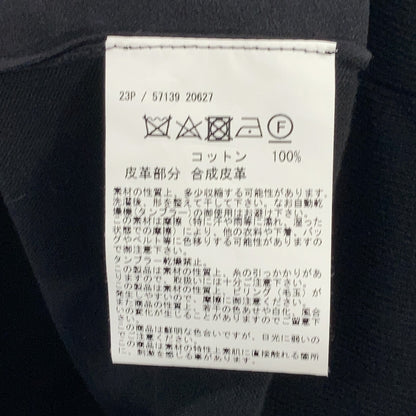 GRAN SASSO 格兰萨索 23P 57139 20627 黑色 高级精梳棉×Alcantara立领拉链夹克针织衫
