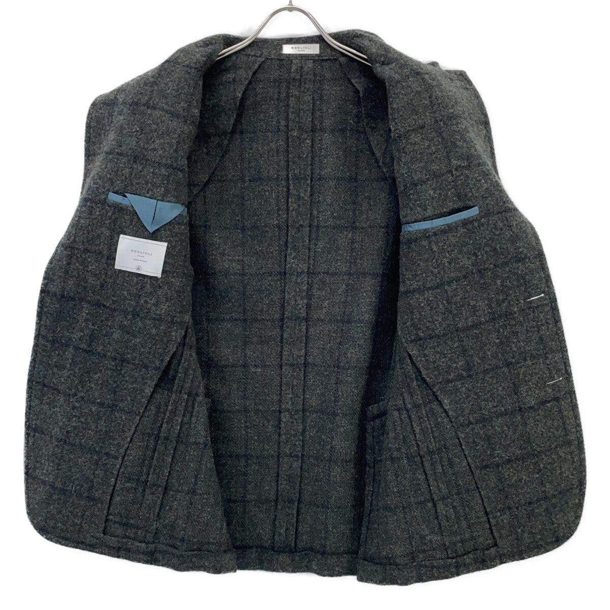 BOGLIOLI G1402E Khaki Grey 50 K JACKET Wool Single 2B Jacket 44