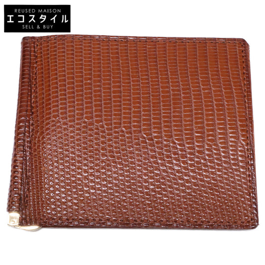 GANZO ガンゾ 【美品】57780-50 LIZARD6 リザード6 マネークリップ 二つ折り財布（小銭入れなし）