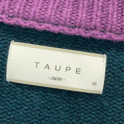 TAUPE TPM21307003 21AW Green Strein Argyle Cardigan Tops 03