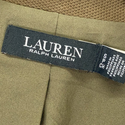 LAUREN RALPH LAUREN ローレン ラルフローレン カーキ ブリオン ジャカード ブレザー ジャケット