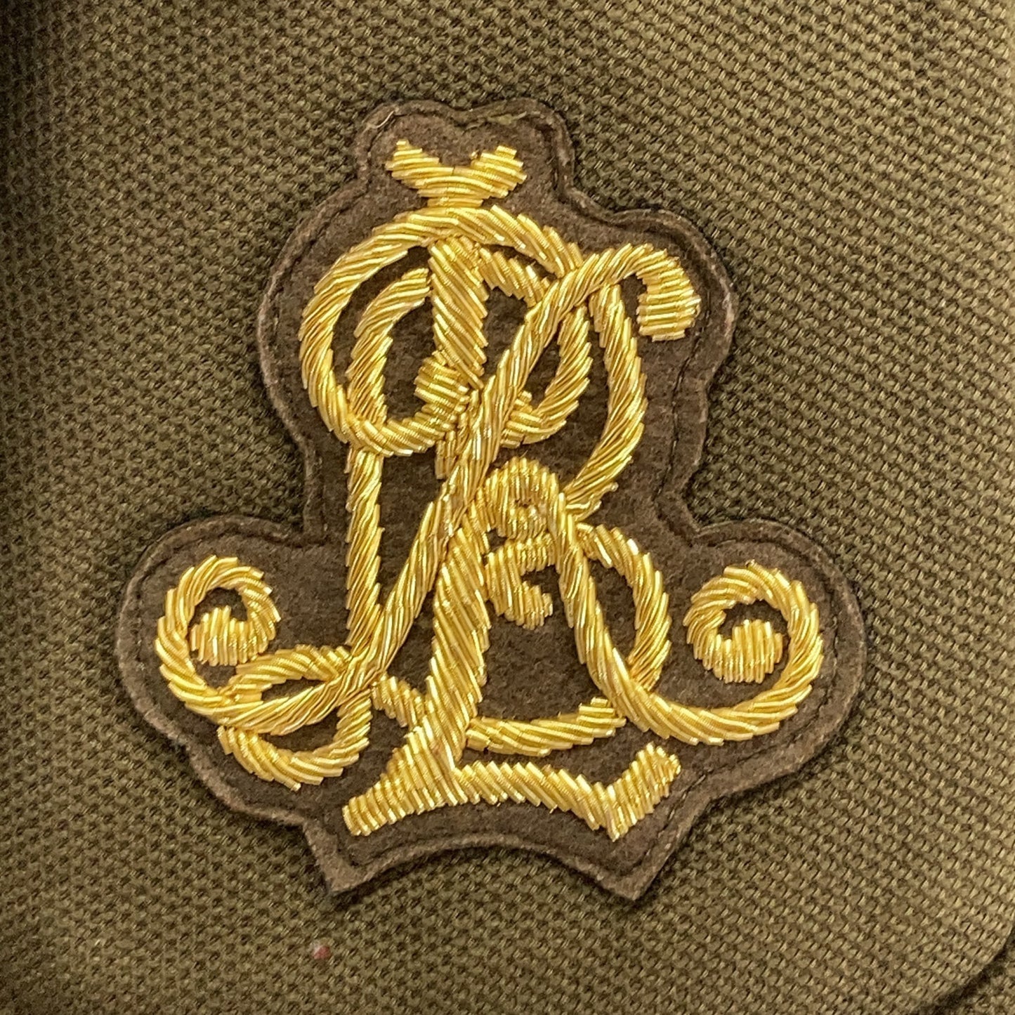 LAUREN RALPH LAUREN ローレン ラルフローレン カーキ ブリオン ジャカード ブレザー ジャケット