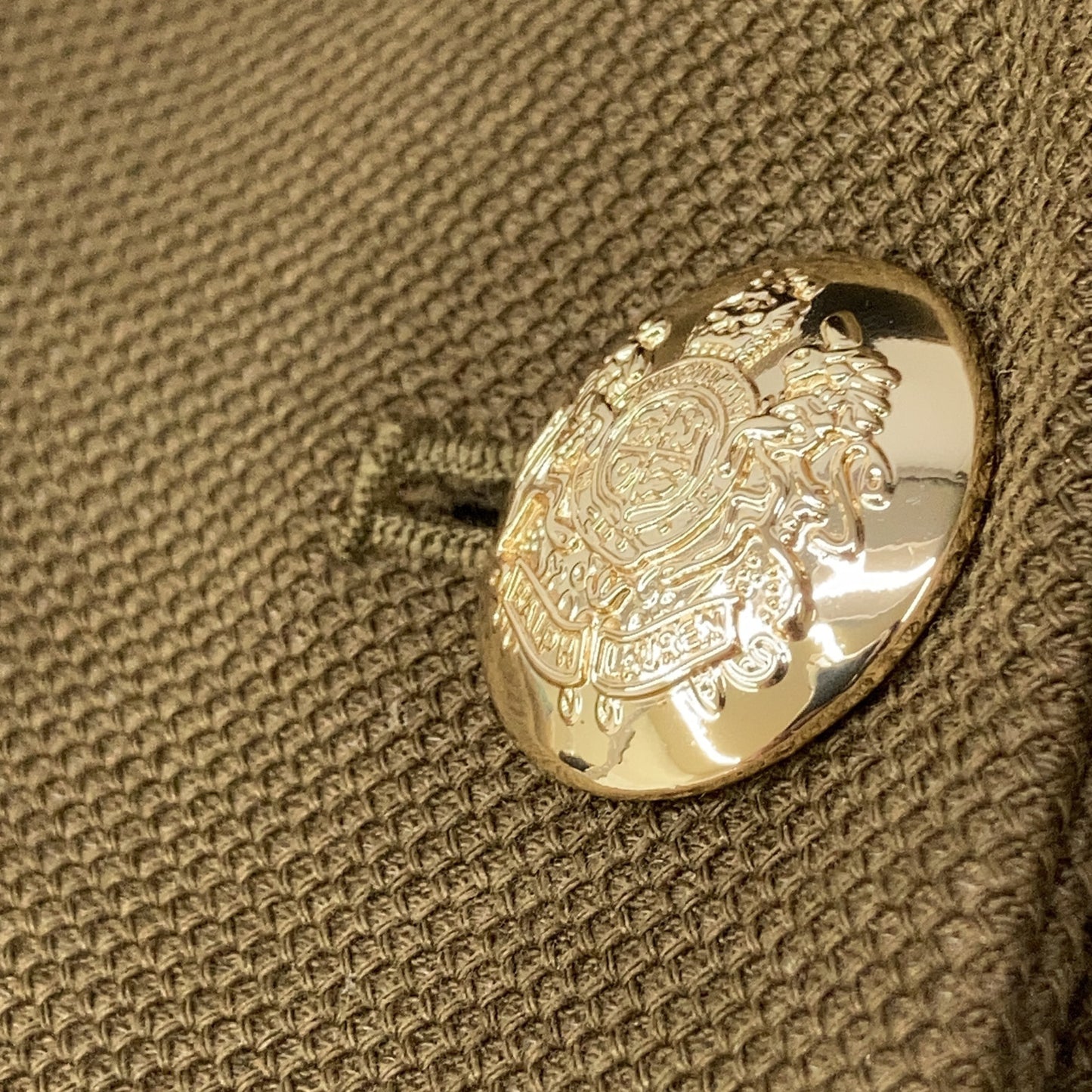 LAUREN RALPH LAUREN ローレン ラルフローレン カーキ ブリオン ジャカード ブレザー ジャケット