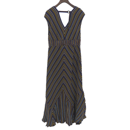 Ravissant Laviere ラヴィソンラヴィエール マルチボーダー フレアワンピース レディース ブラウン 38 0-0033-2-07-001 ワンピース 38