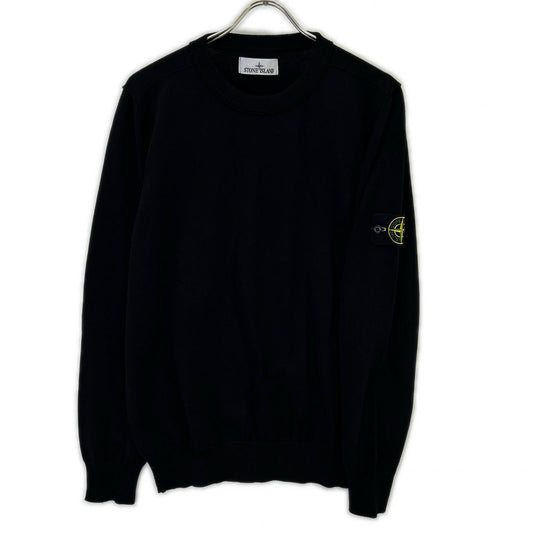 STONE ISLAND ストーンアイランド 25年 K1S155100053 ブラック クルーネック ニット トップス