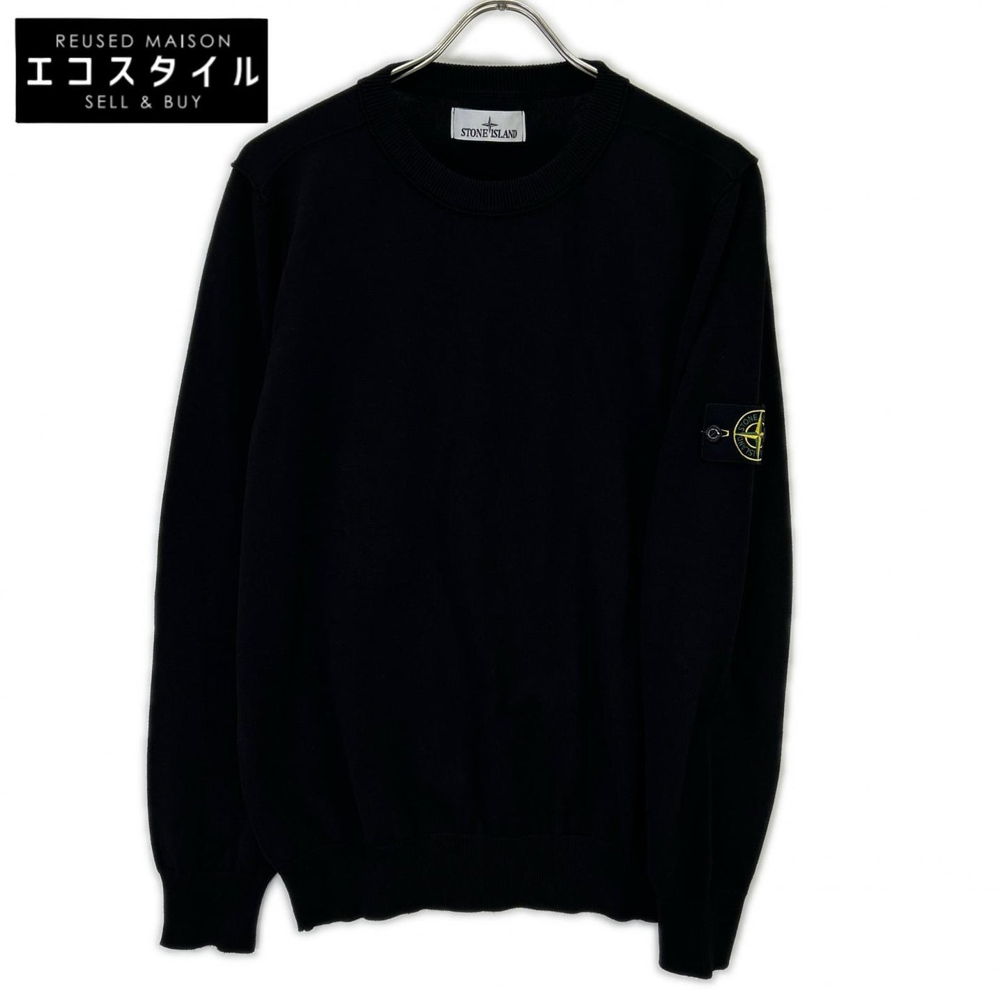 STONE ISLAND 石头岛 25年 K1S155100053 黑色 圆领针织上衣