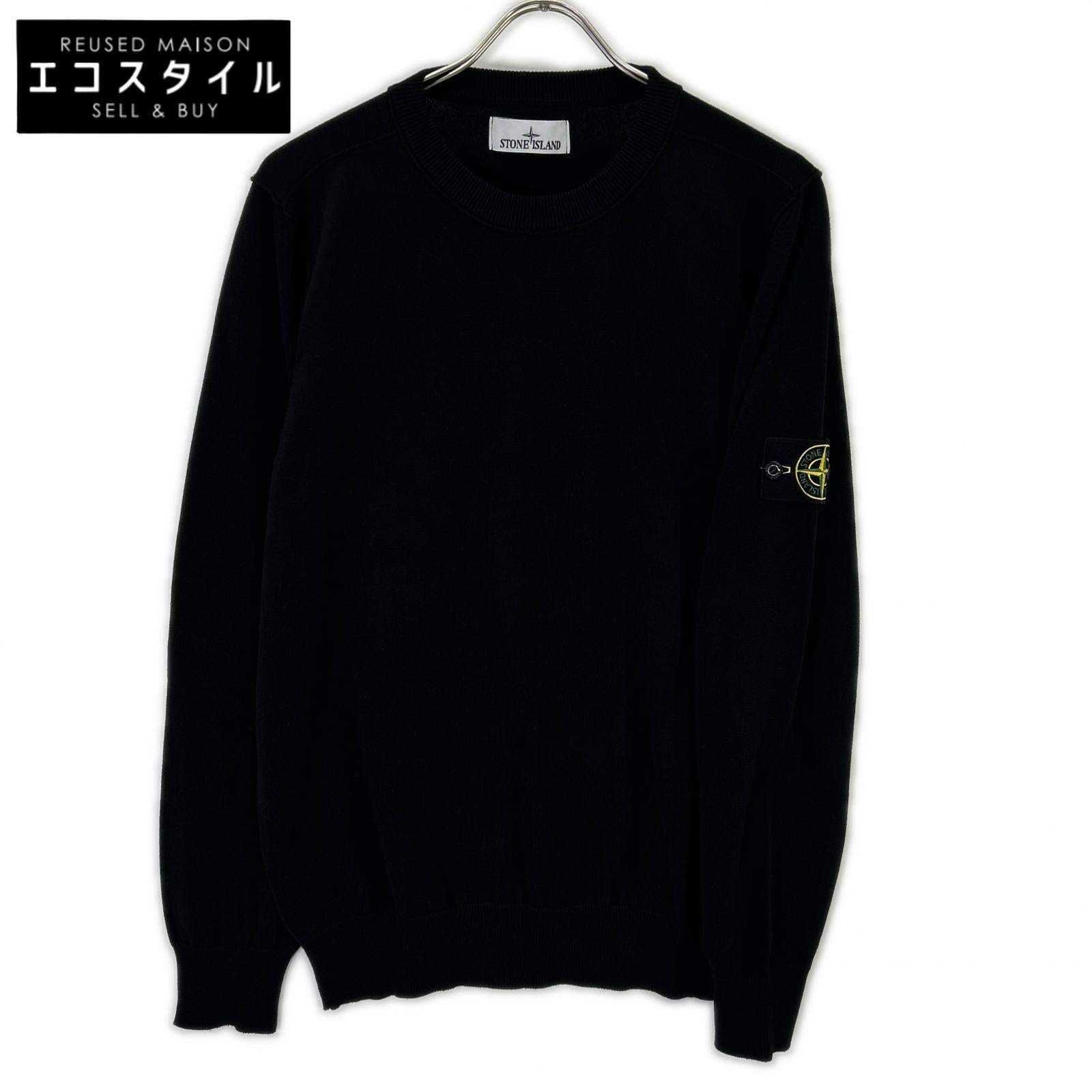 STONE ISLAND 石头岛 25年 K1S155100053 黑色 圆领针织上衣