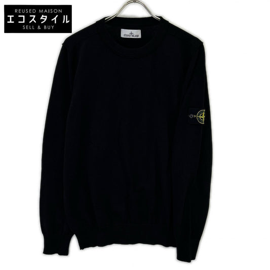 STONE ISLAND ストーンアイランド 25年 K1S155100053 ブラック クルーネック ニット トップス
