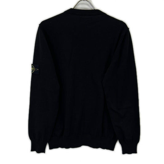 STONE ISLAND ストーンアイランド 25年 K1S155100053 ブラック クルーネック ニット トップス