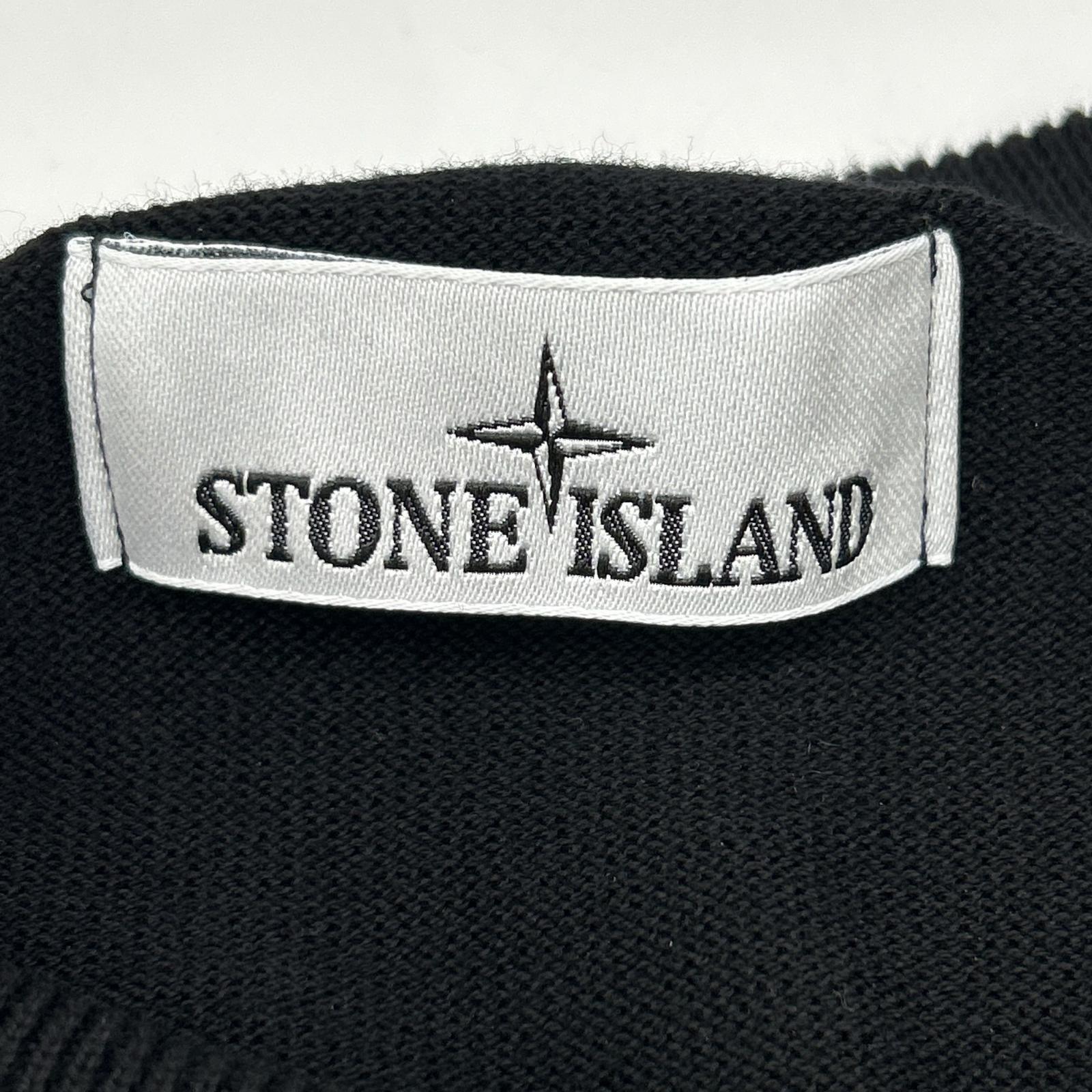 STONE ISLAND 石头岛 25年 K1S155100053 黑色 圆领针织上衣