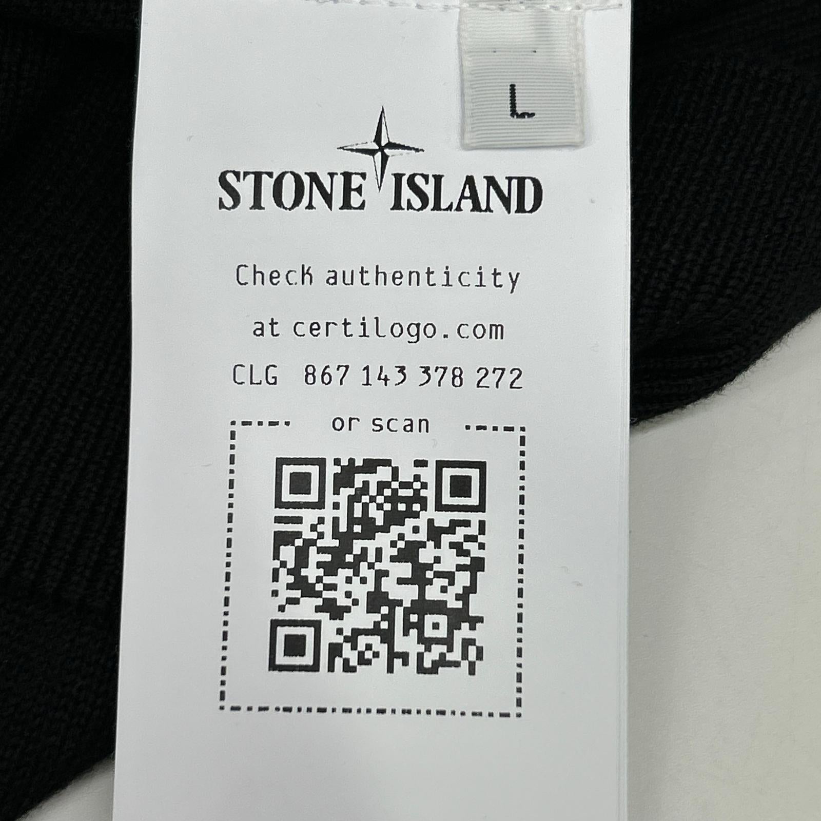 STONE ISLAND 石头岛 25年 K1S155100053 黑色 圆领针织上衣