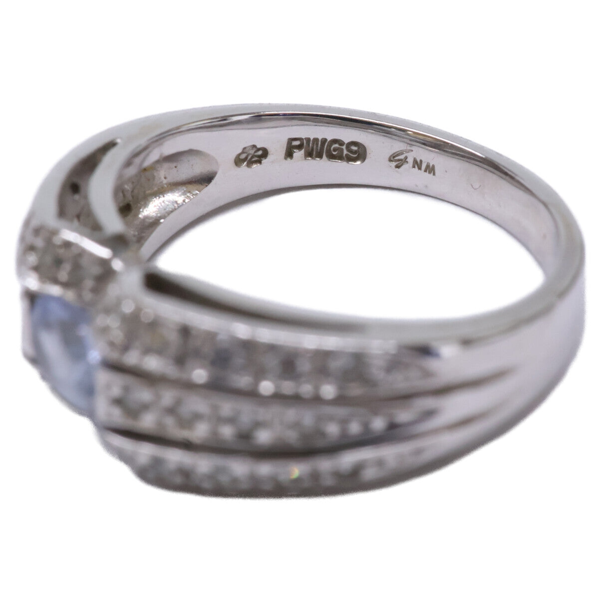 ジュエリーマキ ジュエリーマキ 【美品】PWG9 0.47 D0.25 サファイア ダイヤモンド リング 指輪