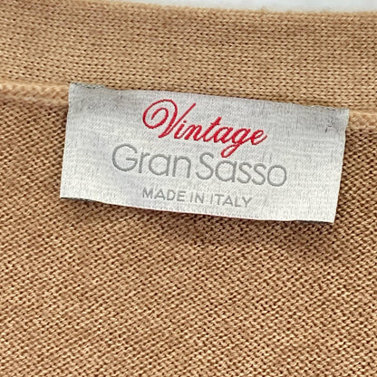 GRAN SASSO 格兰萨索 米色 VINTEGE 55169 22792 羊毛 成品染色 针织开衫 上衣