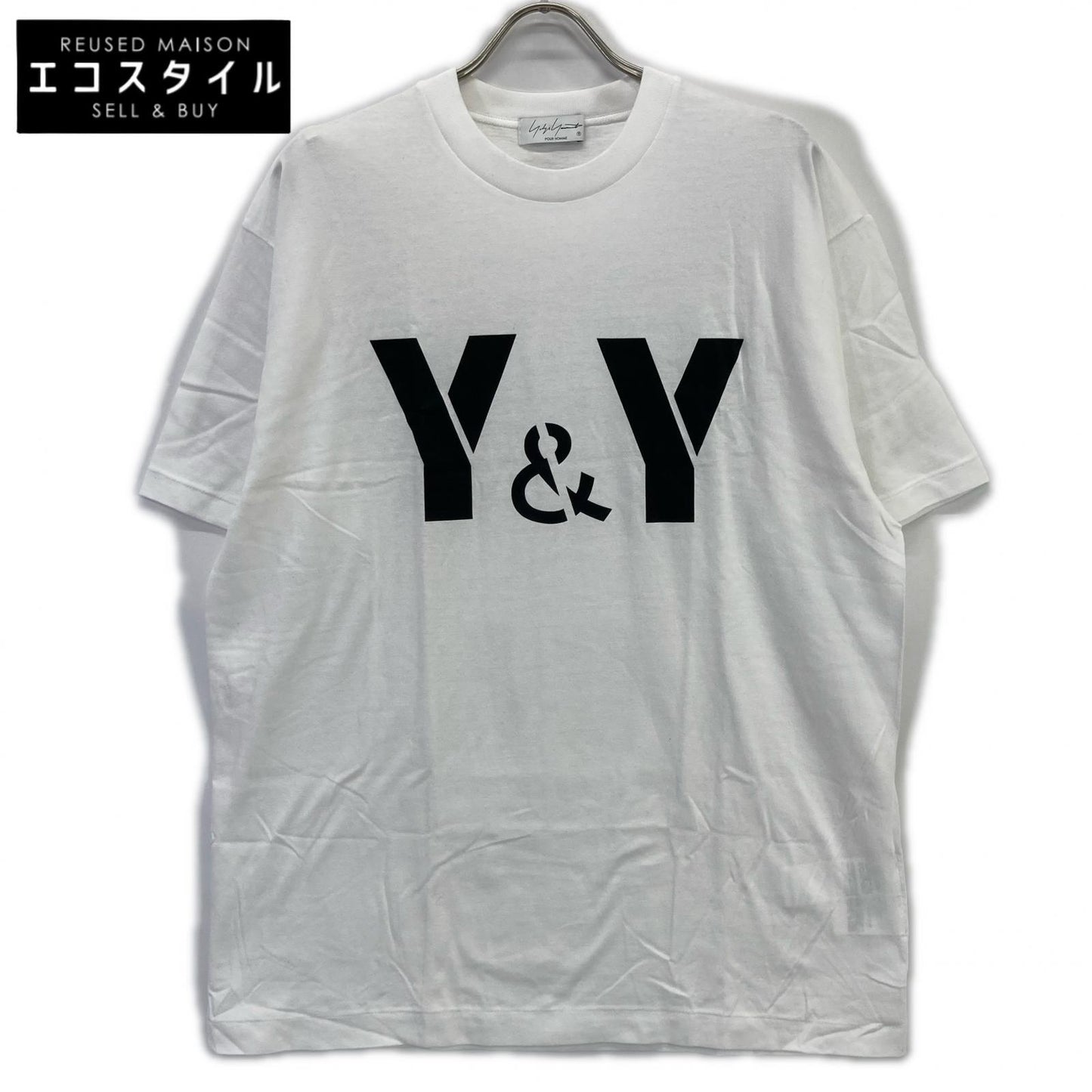 Yohji Yamamoto POUR HOMME ヨウジヤマモトプールオム HO-T77-087 ホワイト 顔料プリントTシャツ トップス