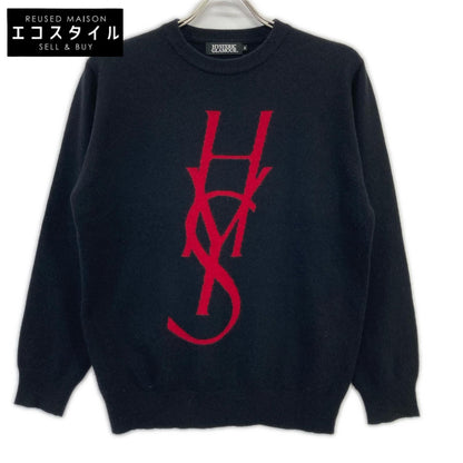 HYSTERIC GLAMOUR Hysteric Glamour 02183NS15 Black HYS LOGO Knit Pullover Top
