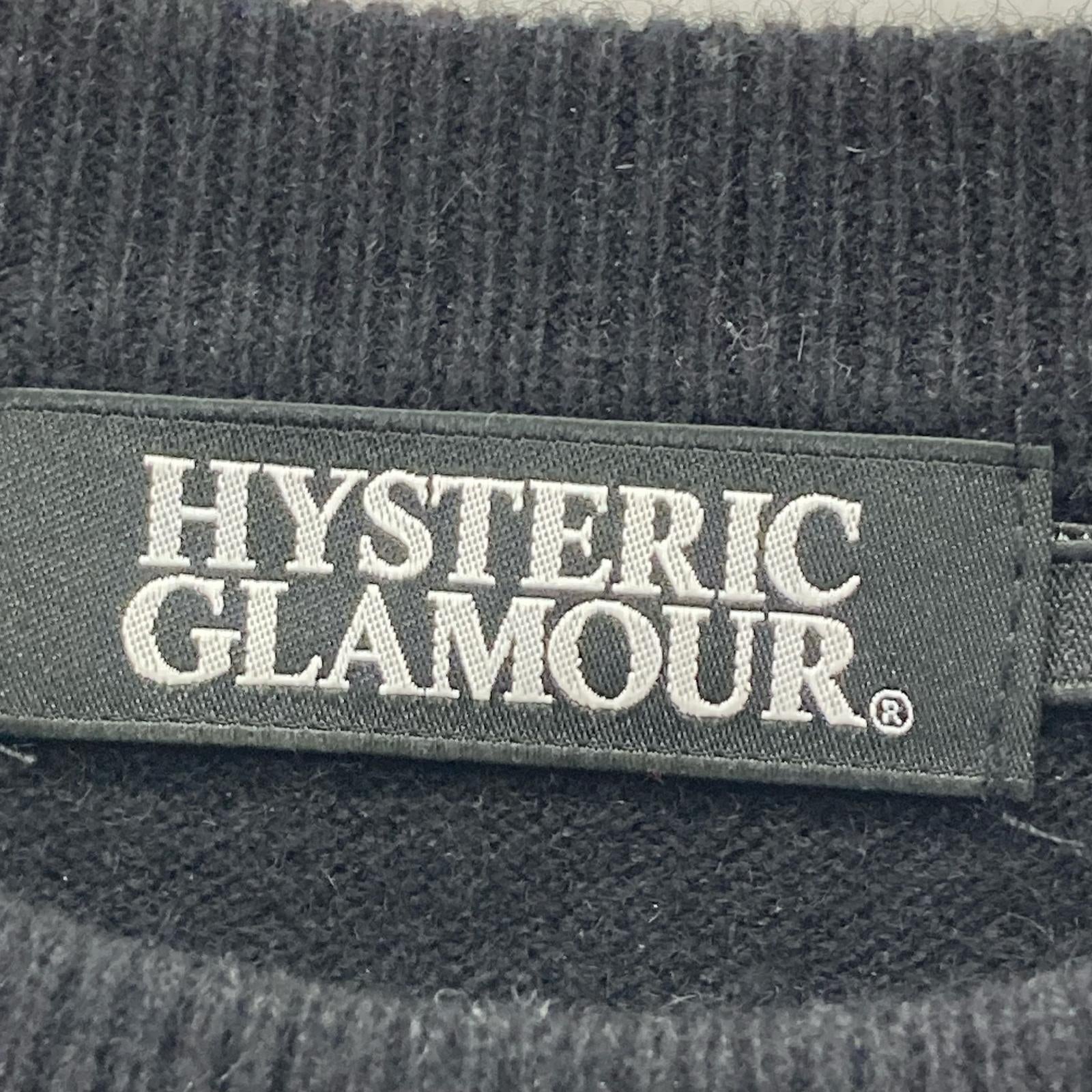 HYSTERIC GLAMOUR Hysteric Glamour 02183NS15 Black HYS LOGO Knit Pullover Top