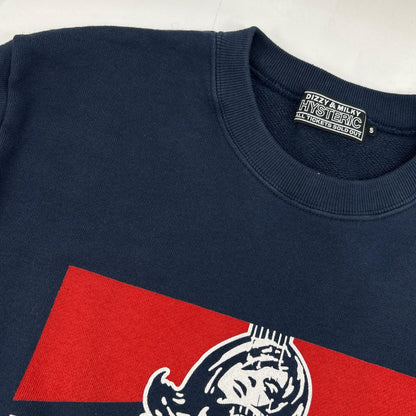 02261CS05 NAVY GREATEST PARTY SOUNDS Sweatshirt Top S Men's