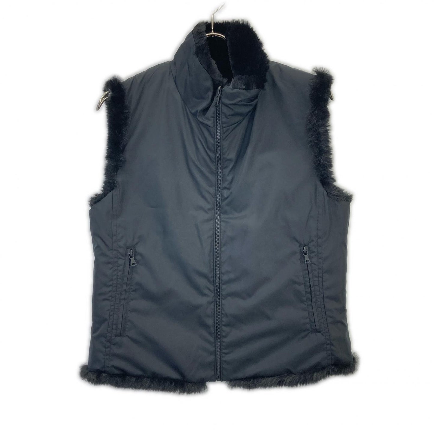 HYSTERIC GLAMOUR Hysteric Glamour 01243AV02 Black HYSTERIC INC Reversible Faux Fur Vest