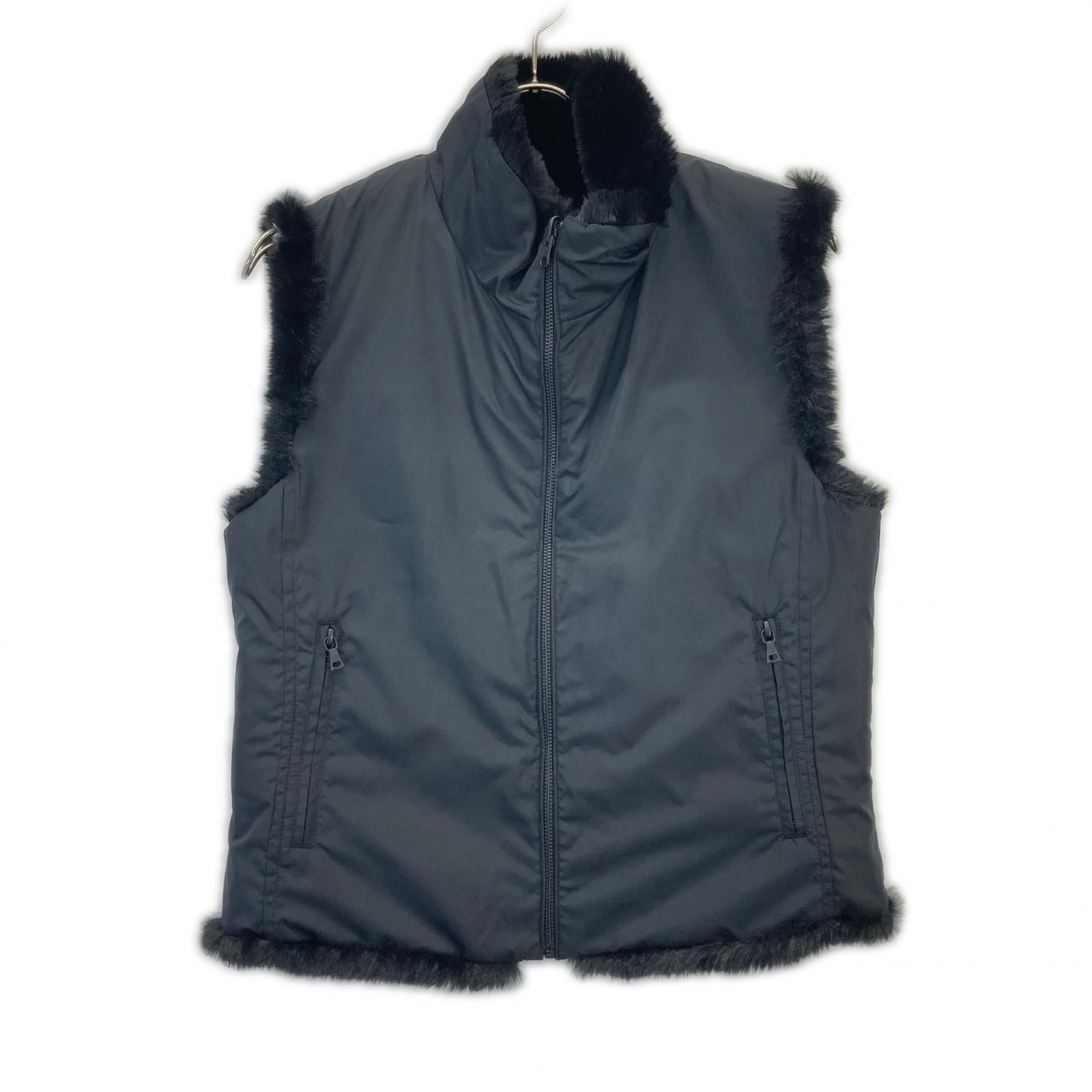 HYSTERIC GLAMOUR Hysteric Glamour 01243AV02 Black HYSTERIC INC Reversible Faux Fur Vest