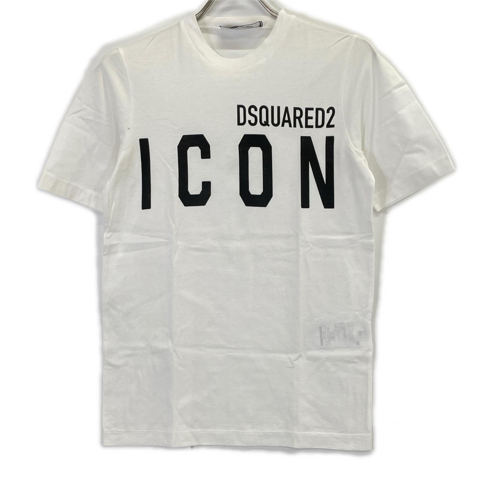 DSQUARED2 ディースクエアード S80GC0001 20年 Renny Fit ICON アイコン×ロゴプリント 半袖 Tシャツ トップス